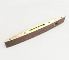 Vintage W. Marples & Sons Sheffield Pat No 423896 Wood Brass Boat Spirit Level
