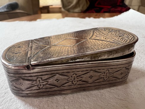 Antique silver snuff box