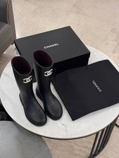Chanel Black Rubber CC Logo