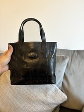 Mulberry Bell Handbag Black RRP £425 Vintage With Dustbag