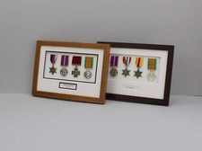 Personalised Military Medal display Frame for Four Medals | War Medals | WW1 |