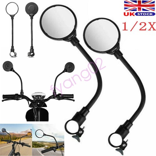 Flexible bike rear view mirror - view,