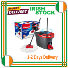 Vileda Easy Wring and Clean Turbo Microfibre Mop and Bucket Set - Grey