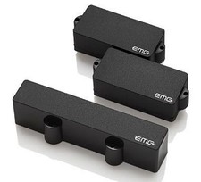 EMG-PJ Active Precision/Jazz Bass Pickups Set Black, Solderless