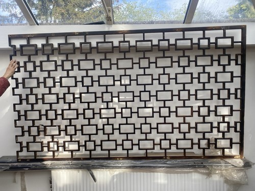 Large geometric wood wall - wood,