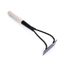 Mini Swan Neck Hoe with Handle / Soil Hand Fork Digging Dutch Cultivator
