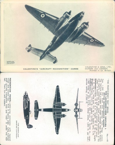 Aircraft recognition card