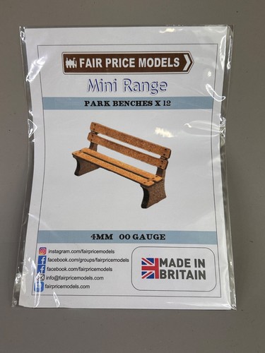 Park wooden benches - 12,