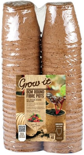 Fibre flower pots - fibre,