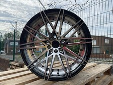 20" Black Polished csl alloy wheels fit bmw 3/4 5/6/m3 series concave wider 666m