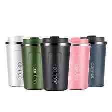 380ML Wall Insulated Coffee Mug Cup Travel Thermal Stainless Steel Flask Vacuum
