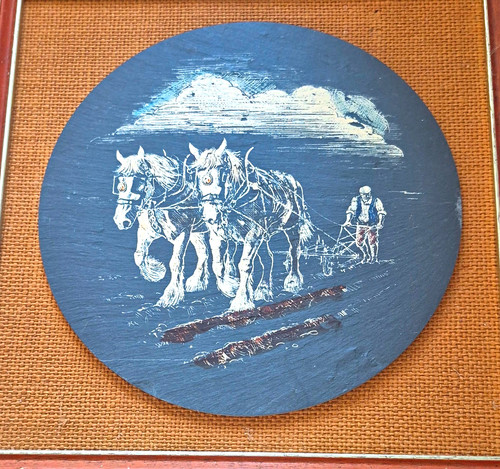 Framed painting horse - horse, &