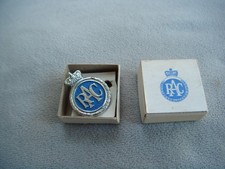 Vintage RAC Royal automobile club members lapel badge & box motor car van rescue