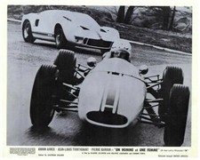 Un Homme et Une Femme Lobby Card Jean-Louis Trintignant Brabham BT 6 Ford GT 40