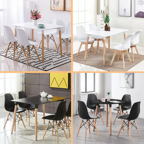 Dining table and chairs - table, set