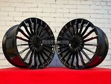 4X 19" ALPINA style 5X120 BLACK alloy wheels for BMW 5 7 series F10 F01 GT