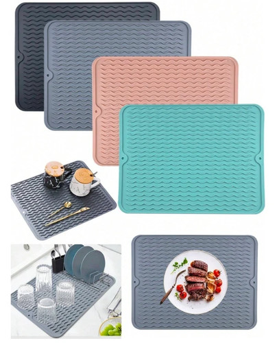 Silicone sink drying mat - drying, heat