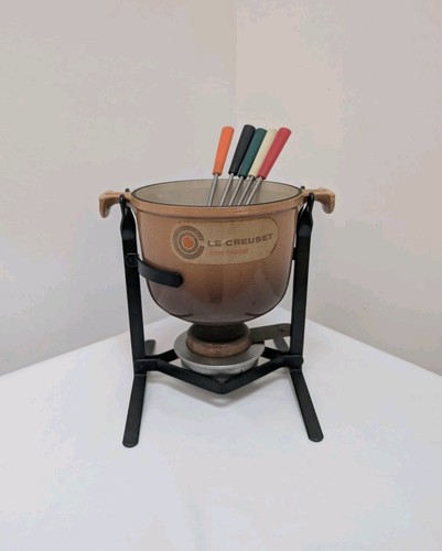 Creuset vintage fondue set - creuset,