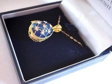 FABERGE EGG PENDANT WITH ANGEL