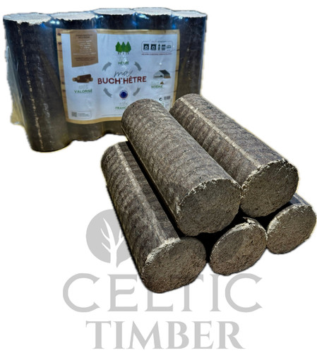 Round hardwood heat logs - hardwood, –