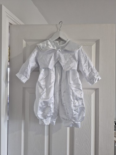 Christening outfit boy white - christening,