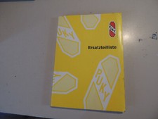 1999 Model Year Parts List