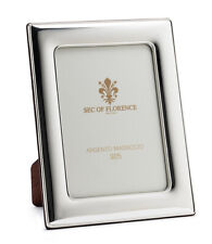 9x13 CORNICE PORTAFOTO in ARGENTO MASSICCIO 925 con retro in legno 9x13 * 7180