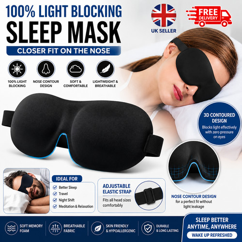 Eye mask sleep soft padded - 3d,