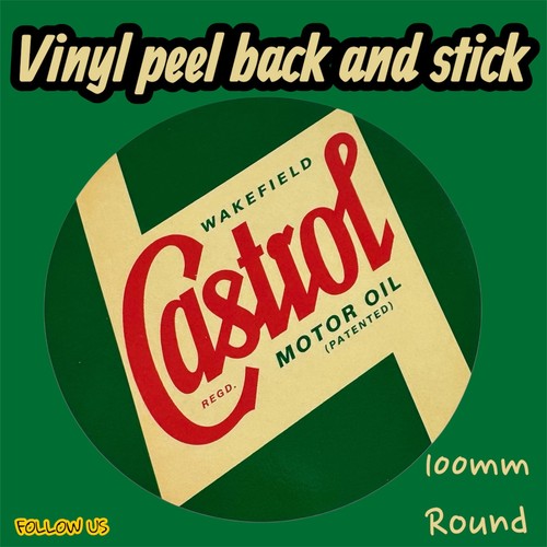 Castrol motor oil - oil, round