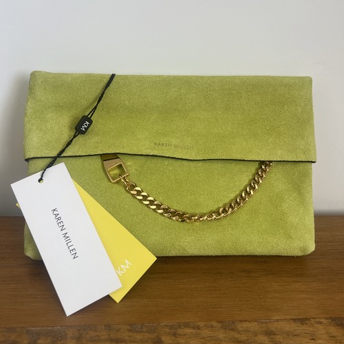 Bnwt karen millen lime suede - millen,