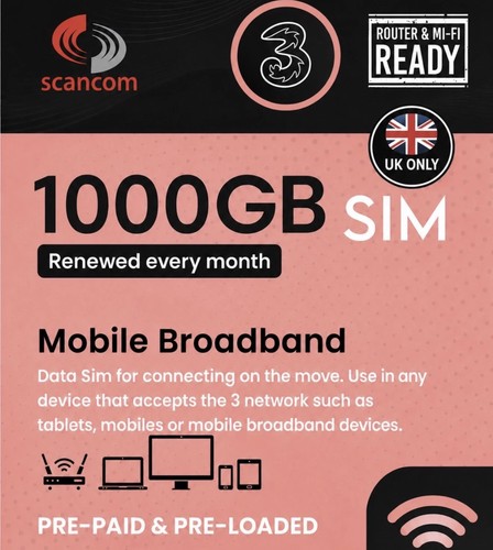 Three vodafone 1000gb - vodafone,