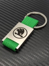 Skoda Canvas & Metal Keyring