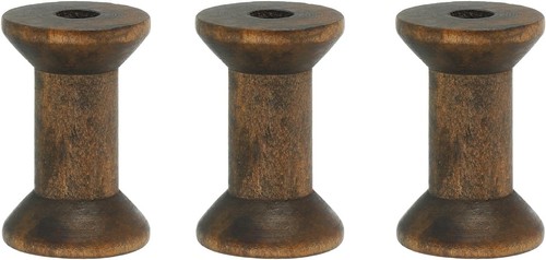 Wooden empty spools unfinished - empty,