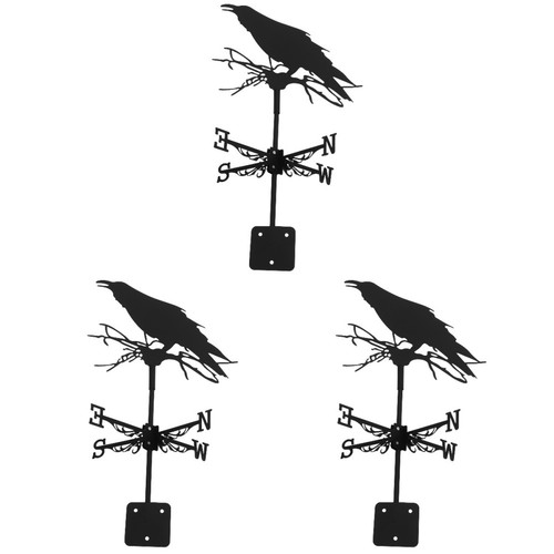Black iron weather vane - vane, roof