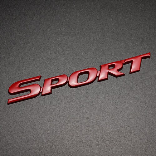 Metal red sport logo emblem - sport,