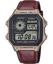 CASIO AE-1200WHL-5AVEF OROLOGIO UOMO QUADRATO DIGITALE MARRONE 42mm SOTTOCOSTO