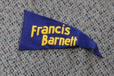 Francis Barnett Flag Small Dealer 2 sided yellow on Blue approx 260mm x 135mm