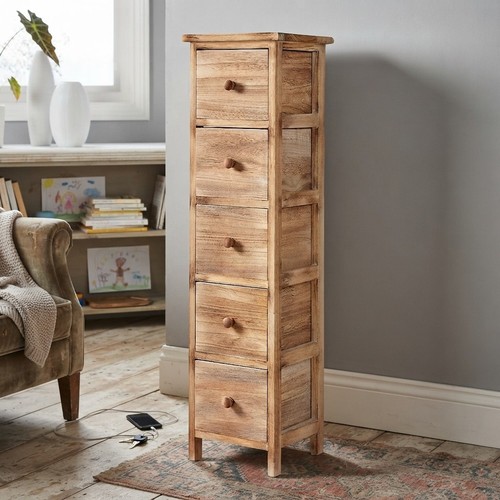 Natural wooden chest - natural,