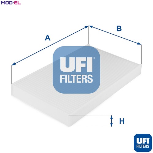 Filter cabin air 038 for - cabin, 53.038.00