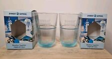 2x Bombay Sapphire Long Drink Highball Ribbed Glass 35cl 350ml In Gift Box New