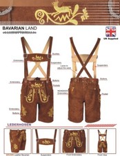 Men,s LEDERHOSEN Real Suede