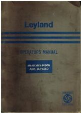 LEYLAND Mk2 LYNX BISON BUFFALO TRUCK TRACTOR TIPPER MIXER '72 OPERATORS HANDBOOK