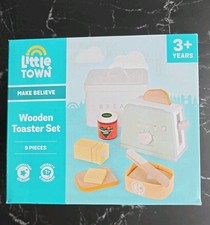 Aldi Little Town Wooden Toaster Set