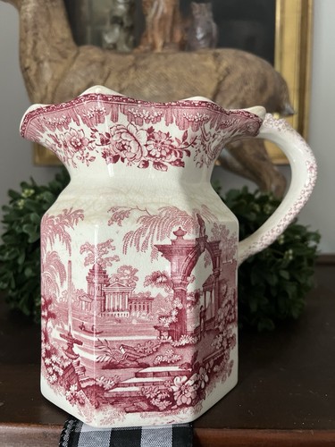 Antique masons red pink - masons, red/pink