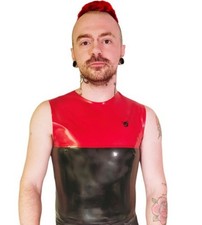 Mens Latex Rubber 2 tone
