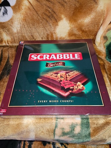 Scrabble deluxe board game - scrabble,