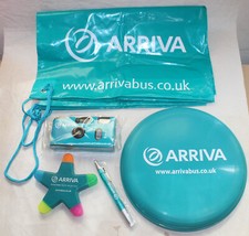 ARRIVA BUS GROUP BUNDLE - CAMERA / PEN / HIGHLIGHTER / DRAWSTRING BAG / FRISBEE