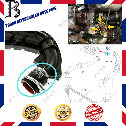 Turbo intercooler hose - hose, pipe