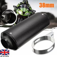 38mm Exhaust Pipe Muffler Motorcycle for Quad Dirt Pit Bike ATV 50-160CC Black