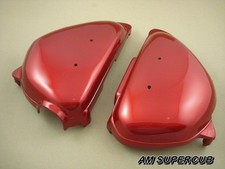 Honda CB100 CB125 CB125S Side Cover Left / Right  Pair Red